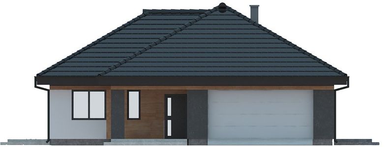 Фасад дома CDH-5876-45 Фасад дома CDH-5876-45
